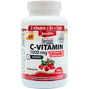 C-Vitamin 1000mg retard +D3+Cink+Csipkebogyó - 100db