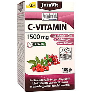 C-Vitamin 1500mg retard +Acerol+D3+Cink - 100db