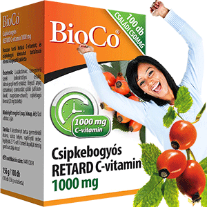 C-Vitamin Retard 1000mg csipkebogyóval - 100db