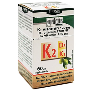 K2-D3-K1-Vitamin lágyzselatin kapszula - 60db